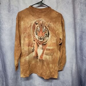 The Mountain Rising Sun Tiger Graphic Longsleeve Tee